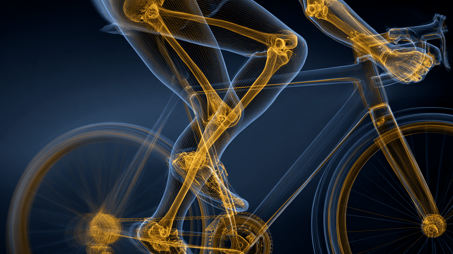 X-ray visualization of cyclist knees