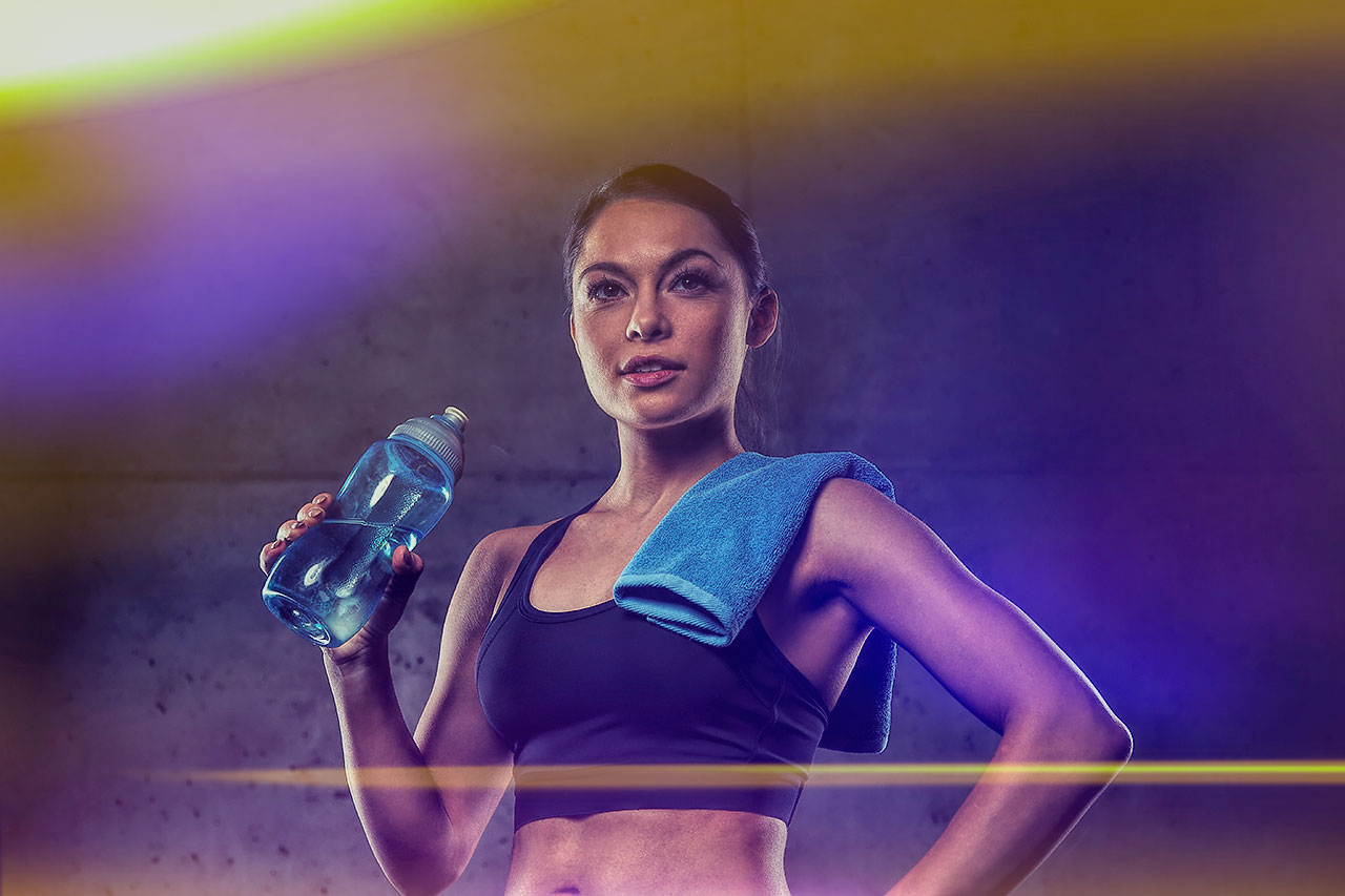 Muscular Toned Woman|bikewheellowfidelity|womandrinkingwaterlowfidelity